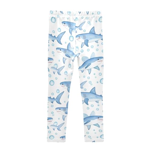 Cute Girls' Leggings Toddler Doodles Baby Sharks Bubble Kids Yoga Pants Dance Active Tights 4T2