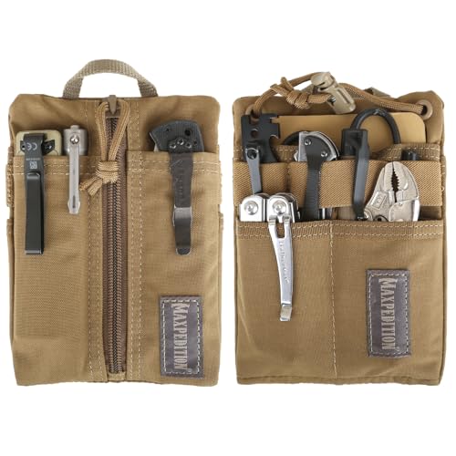 Image of MAXPEDITION Platy Pocket Organizer, Durable EDC Tool Pouch for Men, Neck Wallet with Paracord Lanyard, Holds Flashlight, Multitool, Pen, Notebook