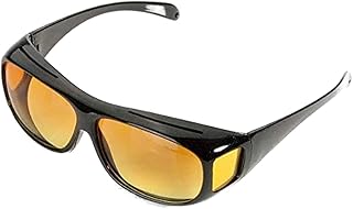 نظارة للسواقة الليلية ضد وهج اضاءه السيارات، شيلد، للجنسين، متعدد الالوان