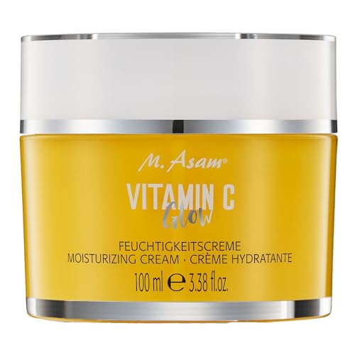 M. Asam VITAMIN C GLOW Moisturizing Cream (3.38 Fl Oz) - Face Moisturizer with Turmeric & Vitamin E, Anti-Aging & Firming, Protection & Youthful Glow