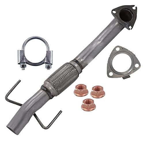 BESTPRICE 1x Tubo de escape con material de montaje Compatible con OPEL VECTRA C (Z02), VECTRA C CC (Z02)