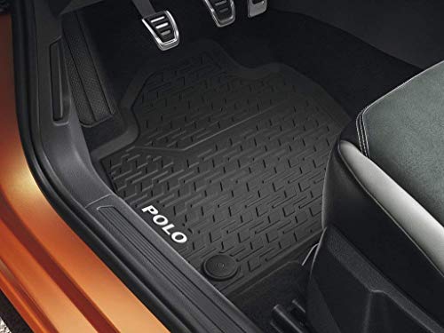 Tappetini Auto Per VW Corrado 53I (1988-1995): Set 4 Pezzi In Robust Anthrazit Con Bordo Marrone, Antiscivolo E Facili Da Pulire