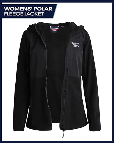 Reebok Womens Jacket - Lightweight Casual Outerwear and Super Soft Polar Fleece Lined Zip Up Hooded Winter Jackets for Women2