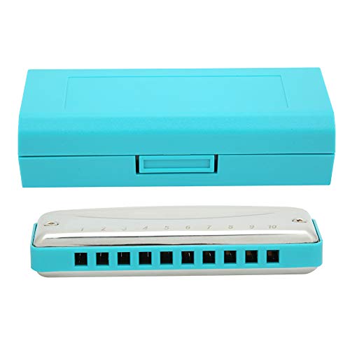 Harmonica de la bouche avec 10 trous pour les débutants, les étudiants, les enfants, les amateurs d’harmonica (bleu) - Les Beatles, Paul McCartney, John Lennon, RIngo Starr, George Harrison Harmonica de la bouche avec 10 trous pour les débutants, les étudiants, les enfants, les amateurs d'harmonica (bleu)