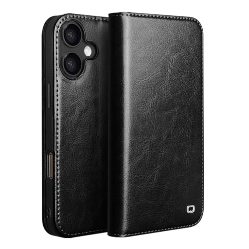 Image of Havilah for iPhone 17 Case - Classic Genuine Leather Protective Phone Case (Black)