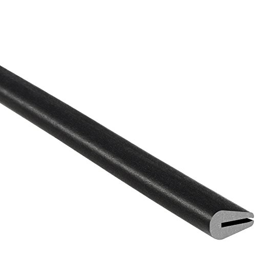 TRIM-LOK Rubber Edge Trim – Fits 1/32” Edge, 3/8” Leg Length, 500’ Length, Black – Flexible Neoprene Edge Protector for Sharp/Rough Surfaces, Easy to Install for Cars, Boats, Machinery and More