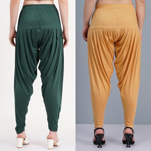 Image of Buy That Trendz Patiala Salwar for Women Relaxed Fit Viscose Patiyala Salwar Harem Bottom Pants