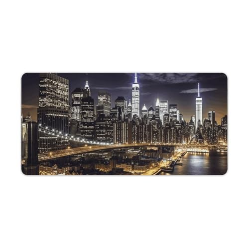 Tapis de souris New York grande taille tapis bureau imperméable