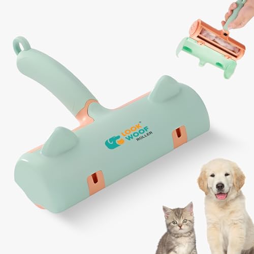 Image of Pet Hair Removal Tool - Lint Roller for Dog & Cat Hair Removal on Furniture, Couch, Carpet, Clothing, and Bedding - Multi-Surface Fur Removal (JC-405)