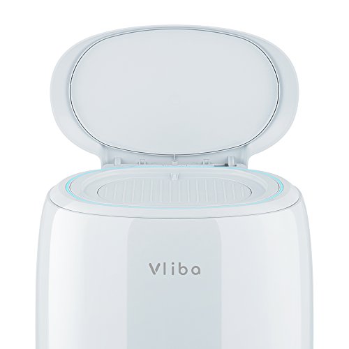 Vliba Diaper Pail (Gray) - Free Bags - Includes up to 6 Months' Supply of Refill Bags (1125 Diaper Count)