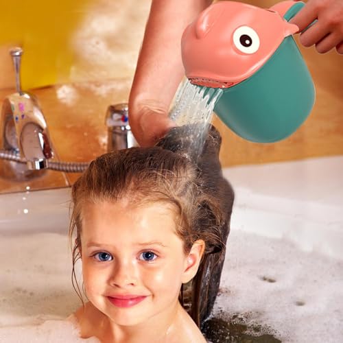 Gobelet de rinçage pour shampoing,Tasse de shampoing Creative - Safe Shower Shampoo Bathing Flush Protection Tool for Baby Toddler Kids Bath Bathing for Kids – Image 3