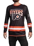 NHL Men's Game Day Long Sleeve Performance Loose Fit Rash Guard (Philadelphia Flyers, Large)