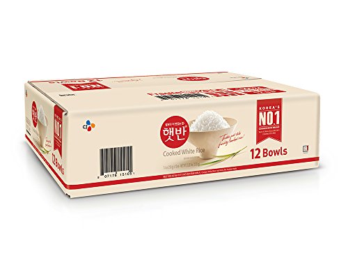 CJ Instant Rice: Cooked White Hetbahn, Gluten-Free & Vegan, Instant & Microwaveable, No Preservatives, Healthy & Delicious, 7.4 Ounce [12 Bowls] (Pack of 12) - Thumbnail 3