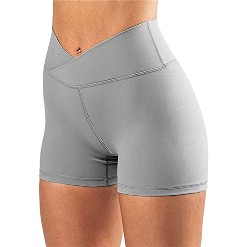 GuliriFe Short de motard pour femme avec taille haute - Pour entraînement, yoga, course à pied, fitness, yoga - - M Cover