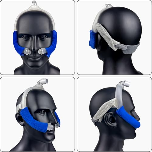 Image of 2 Pack CPAP Headgear with Arms and Covers - Adjustable Replacement Dream-wear Headgear Strap for Respironics Dream-Wear Nasal and Silicone Pillow CPAP /BiPAP Masks Supplies - Standard