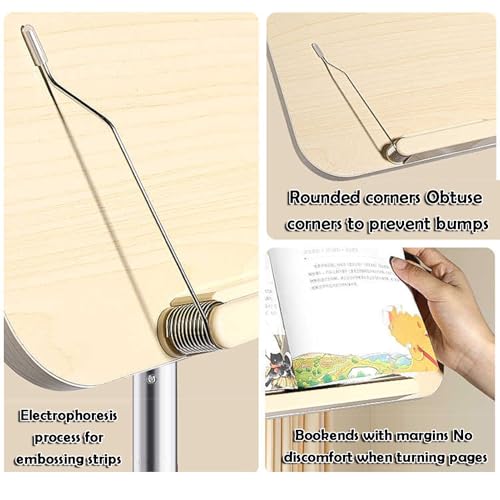 Soporte para libros de pie de alta resistencia, capacidad 25 kg y base estable 3