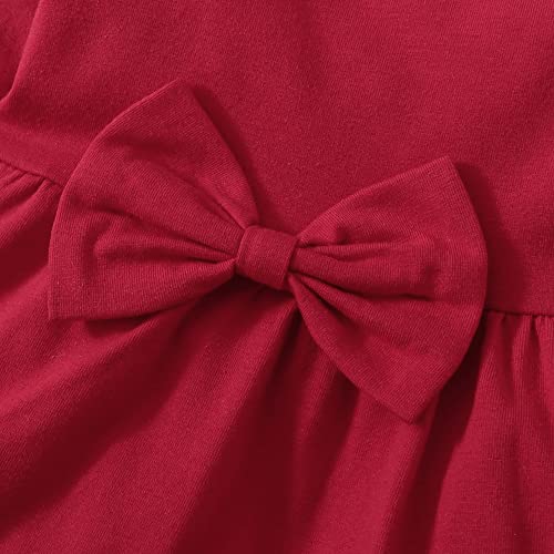 Xuanhao 18 Months Girl Clothes Girl Christmas Toddler Girl Christmas Outfits Long Sleeve Ruffle Stripe Pants Sets 18-24 Months Girl Clothing #TOP3