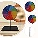 Nishiyuenyi Tabletop Prize Turntable Roulette Wheel Tabletop Fortune Wheel for Promotional Activities Interactive Learning Party, 10 Grids