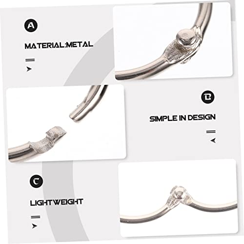 MAGICLULU Anel 60 Pçs Encadernação Decorativa Scrapbook Pasta Para Caderno Encadernação Para Caderno