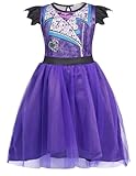 Benylion Disfraz De Christmas Para Niñas Mal Descendants Costume Kids Girls Christmas Costumes Size 7-8 Descendants Costumes for Girls Purple Dress Disfraces De Christmas Para Niñas