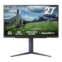 LG UltraGear 27GS85Q Monitor Gaming 27' Nano IPS QHD (2560x1440), 200Hz (O/C), 1ms (GtG), G-Sync...