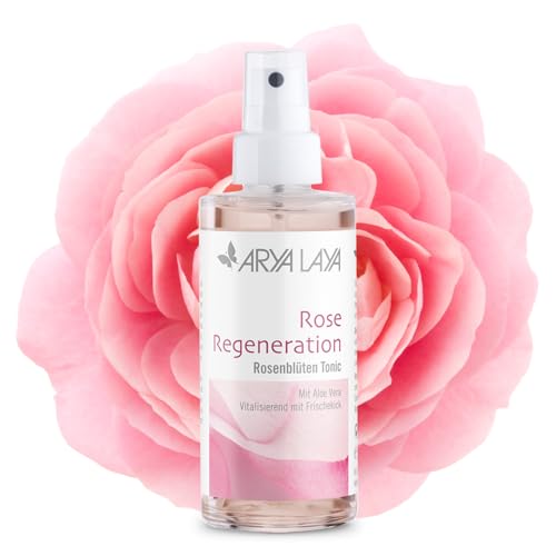 ARYA LAYA Rose Regeneration Rosenblüten Tonic, 100 ml: feuchtigkeitsspendendes Gesichtswasser für eine frische Ausstrahlung, vegan
