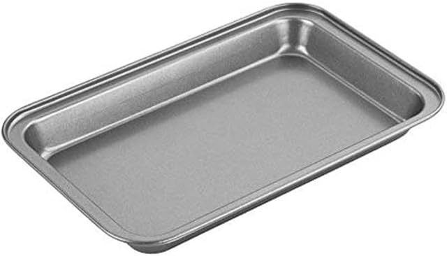Chef Aid Non-stick Brownie Tray, Measuring 25 x 16 x 2cm Great for Tray Bakes, Grey
