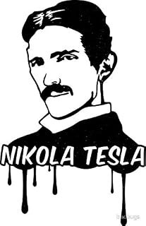 Nikola Tesla - Sticker Graphic - Auto, Wall, Laptop, Cell, Truck Sticker for Windows, Cars, Trucks