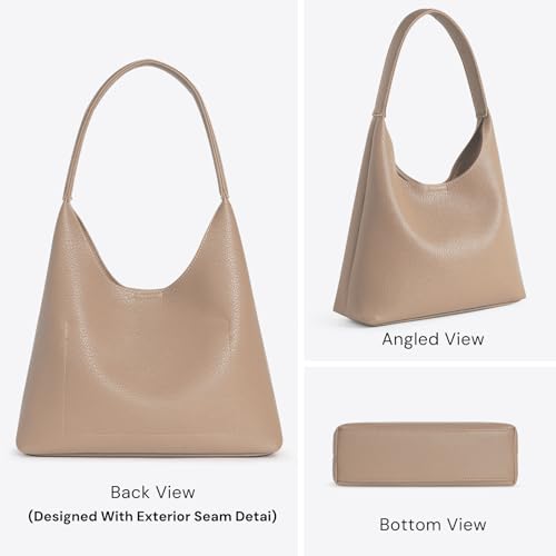 Image of Hobo Bags for Women, Small Everyday Purse, Slouchy Shoulder Bag Trendy | Soft Vegan Leather Hobo Purse, Compact 28cm (11 inch) Size Fits Phone, Wallet, Keys & Everyday Essentials