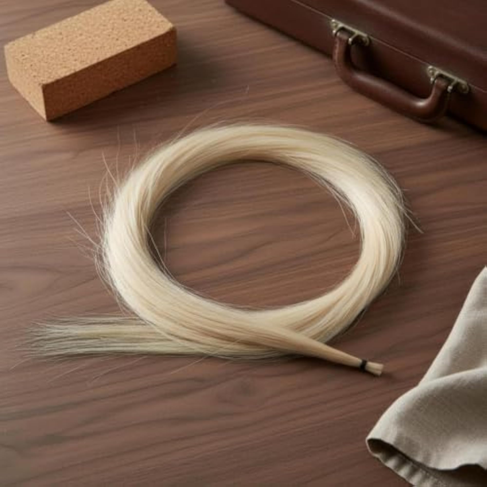 Equine Tail Hair Bundle for Flexible Bow Replacement
