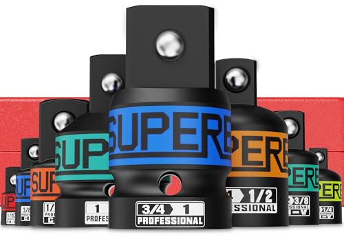 Aiourx 8-Piece Impact Socket Adapter Set, 1/4