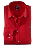 Armlänge: Langarm Herren Hemd \'Level Five Body Fit\' Langarm, rot, Gr. 43 (XL), Kragenweite 17
