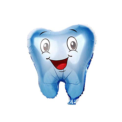 Heall Naisidier Ballon décoratif DIY Outils Bricolage 49 * 56cm Ballon Feuille Signifie dent Bleue Une