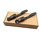 HUYILUN0104 2 PCS Black Glass Rear Window Latch Hinge Compatible with Nissan Navara D21 D22 Pickup Frontier 1987-1995