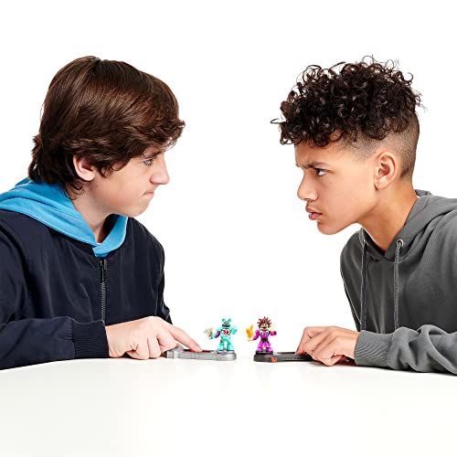 Akedo - Ultimate Arcade Warriors Versus Pack Mini Battling Action Figures - Ready, Fight, Split Strike - Epic Shreddy Vs Madame Furball Multicolor 14267 #TOP4