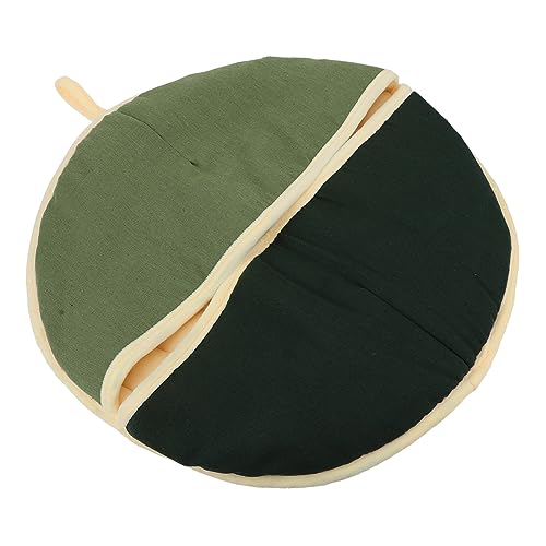 Abaodam 1個 寝袋 暖かい愛犬の巣 ペット用睡眠クッション ペットアクセサリー 冬のペットベッド 家庭用猫ベッド ペットの猫の巣 暖かい猫の寝床 素敵な猫の巣 Green コットンリネン