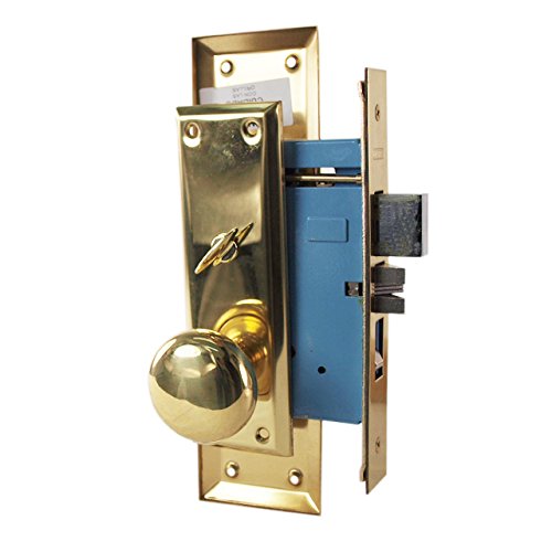 Marks Metro 71A/3 Polished Brass Us3 Right Hand Mortise Entry Lockset Surface Mounted #TOP2