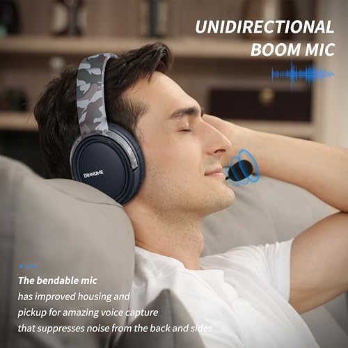 image for BINNUNE Gaming Headset with Mic for PC PS5 PS4 Xbox one Switch, Wired 