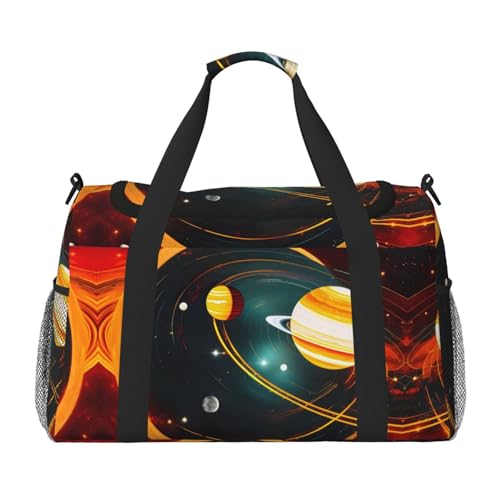 Sac de sport système solaire noir | Sac de fitness compact taille unique