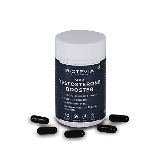 Biotevia Max Testosterone Booster for Men Boost Muscle Growth and Energy 60 Vegetarian Capsules Biotevia Max Testosterone Booster for Men Boost Muscle Growth and Energy 60 Vegetarian Capsules