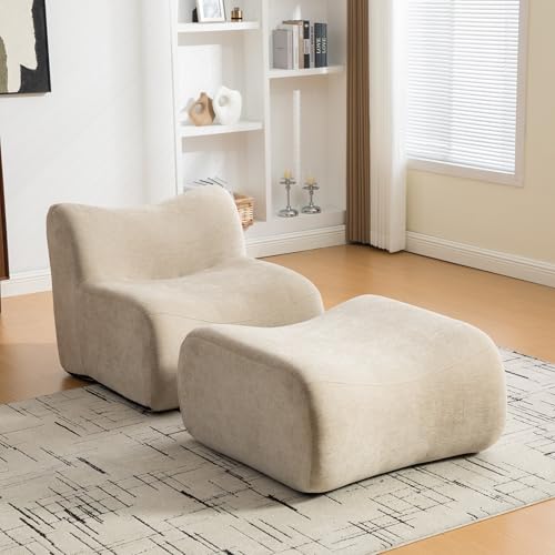 Sofá Chenille beige claro para crear un hogar acogedor y relajante 3