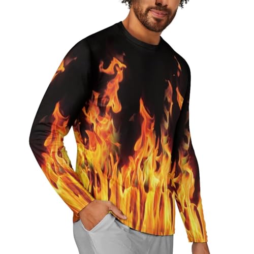 WELLFLYHOM Pullover Tops Mens Long Sleeve Graphic Tee Shirts Casual Crewneck T-Shirt Athletic Workout Top4