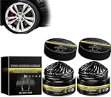 Genérico Crema nutritiva para neumáticos, restaura el Brillo Negro, Brillo para neumáticos, Cera Potente para Limpiar y renovar Llantas, protección UV y Recubrimiento Impermeable