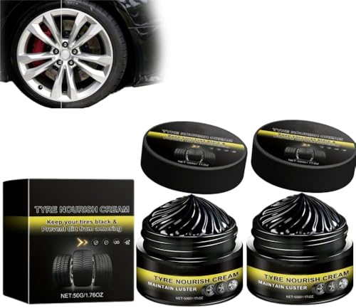 Generico Crema nutriente per Pneumatici, ripristina la lucentezza Nera, Lucida