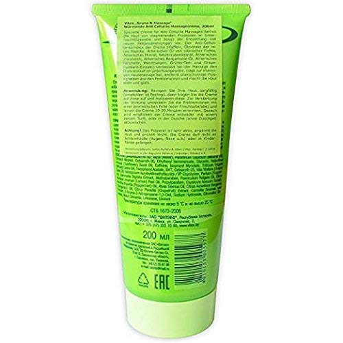 Bielita & Vitex Sauna And Massage Warming Anti-Cellulite Hot Cream Body Wrapping Gel 200 Ml With Caffeine, Red Pepper, Essential Oils Of Lemon, Mint, Rosemary, Fir, Marine Algae And Grapefruit #TOP1