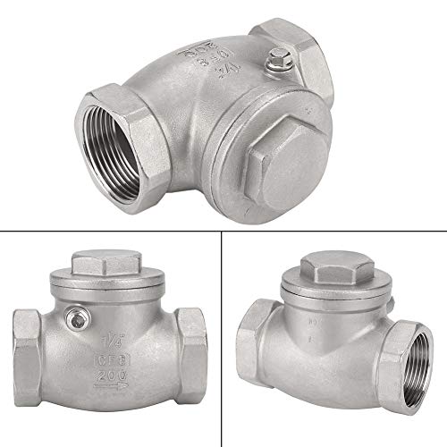 Acogedor DN32 1-1/4" One Way Check Valveï¼Œwith Female Threadï¼ŒStainless Steel Swing Check Valve for Water Oil Gasï¼ŒWater Check Valveï¼Œfor Most Pipeline System.