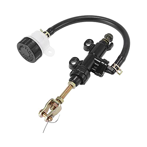 Bomba de freno trasero Motoforti con depósito para moto de cross y ATV en color negro