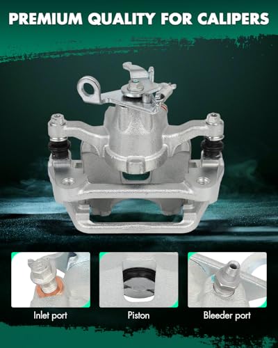 Image of SCITOO 18B5464 Rear Right Disc Brake Caliper Assembly w /Bracket For Dodge For Journey 2012-2018