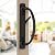 Rockwell Security Charlotte Patio Sliding Door Handle Set Antique Black Finish Fits 3-15/16 Inch CTC Screw Holes for Residential Use