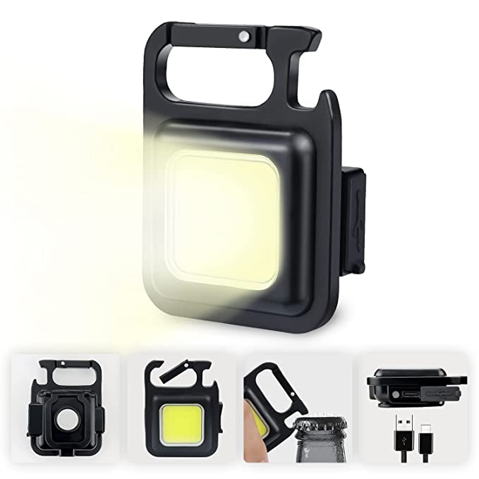 Darkstone Fab Small LED Flashlight 800 Lumens COB Rechargeable Keychain Mini Flashlight 4 Light Modes Portable Pocket Light with Folding Bracket Bottle Opener and Magnet Base for Fishing Walking Camping (B0C4HDRZL4) Amazon Price History, Amazon Price Tracker